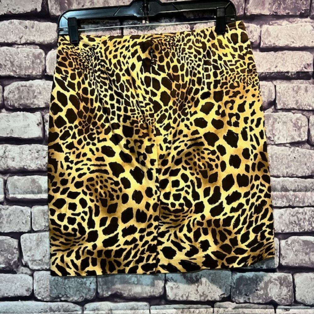 Jones New York Animal Print Skirt Size 6P - Picture 4 of 7